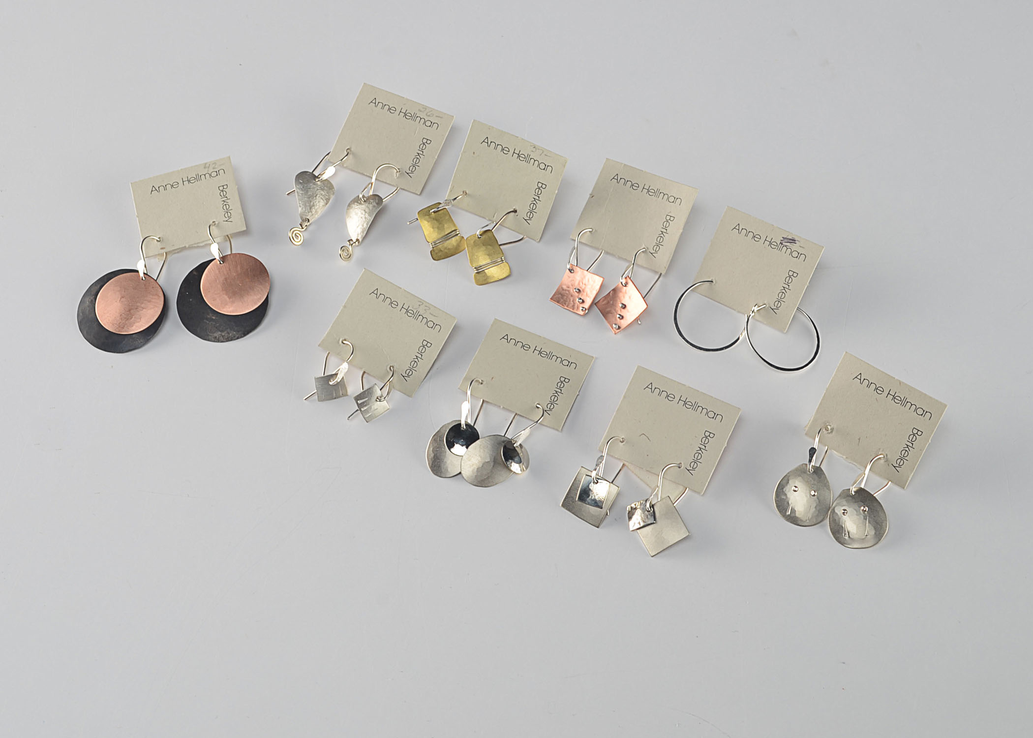 Group of Ann Hellman earrings