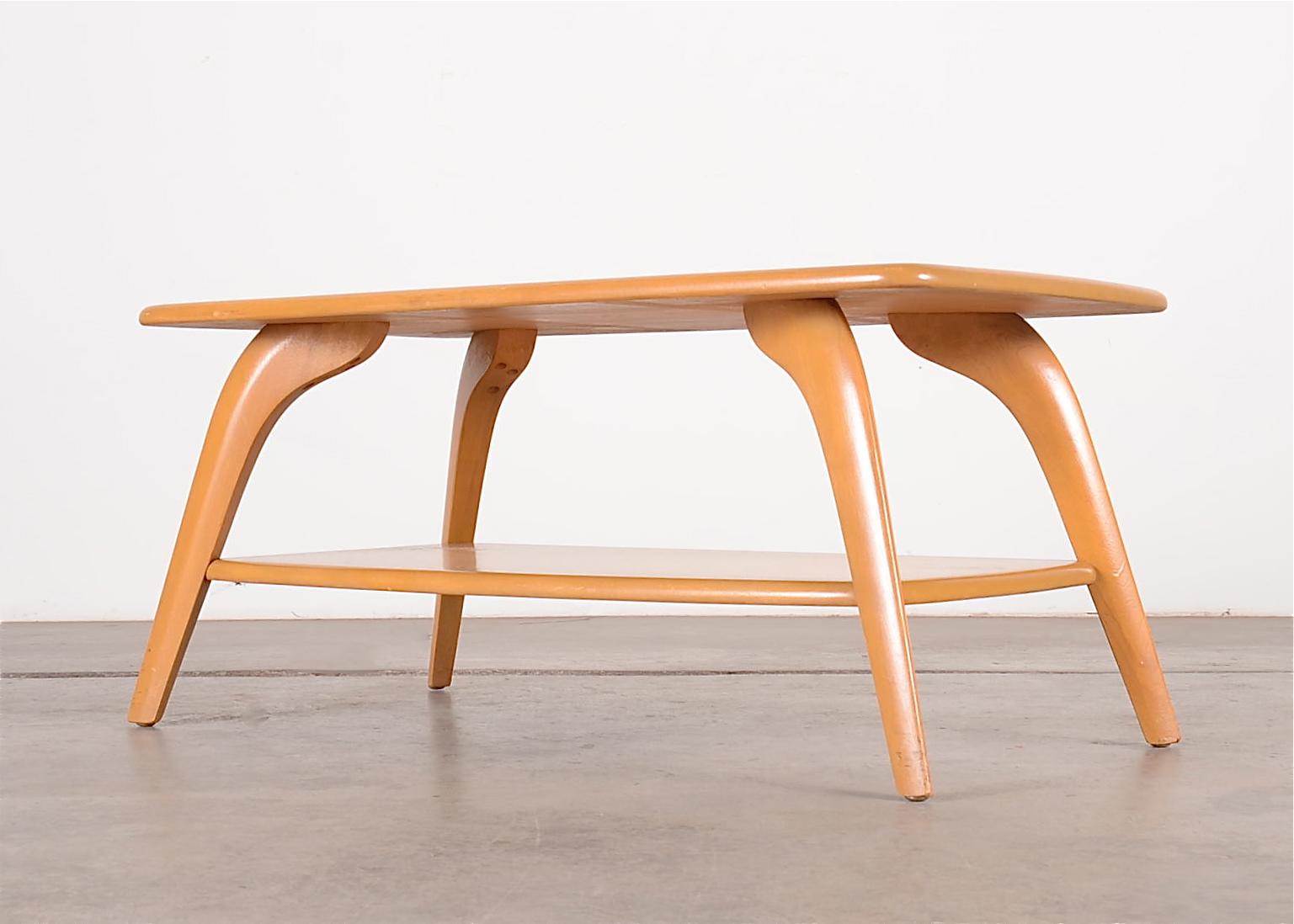 Mid Century Modern Heywood Wakefield Wheat Birch CoffeeTable