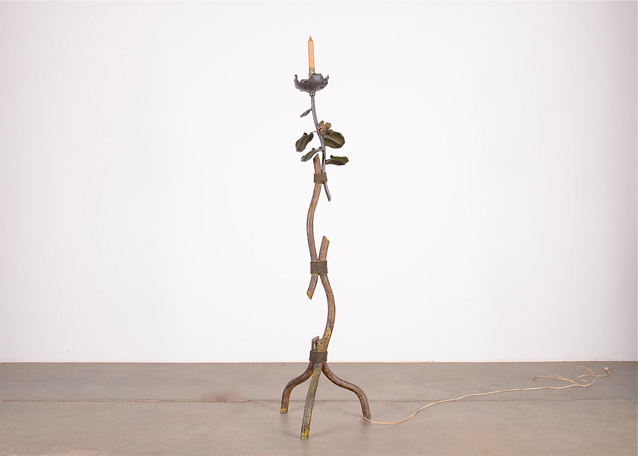 Antique Flower Floor Lamp