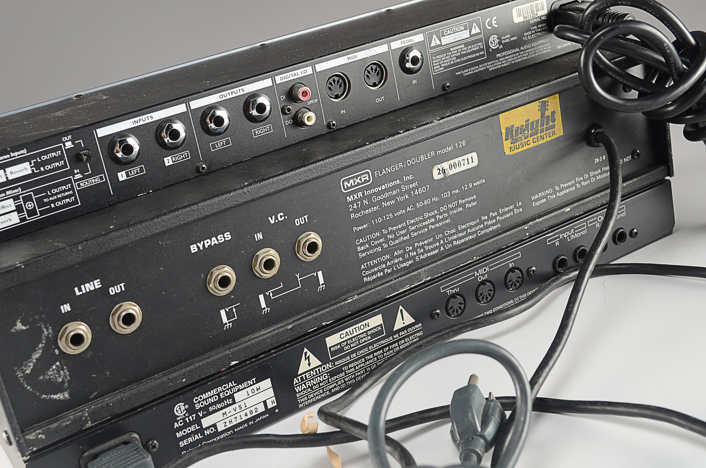 T.C. Electronic M300 Dual Engine Processor, MXR Flanger/Doubler, Roland Sound Expansion Vintage Synth M-VS1