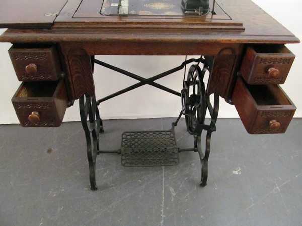 Anitque A.G. Mason Treadle Sewing Machine