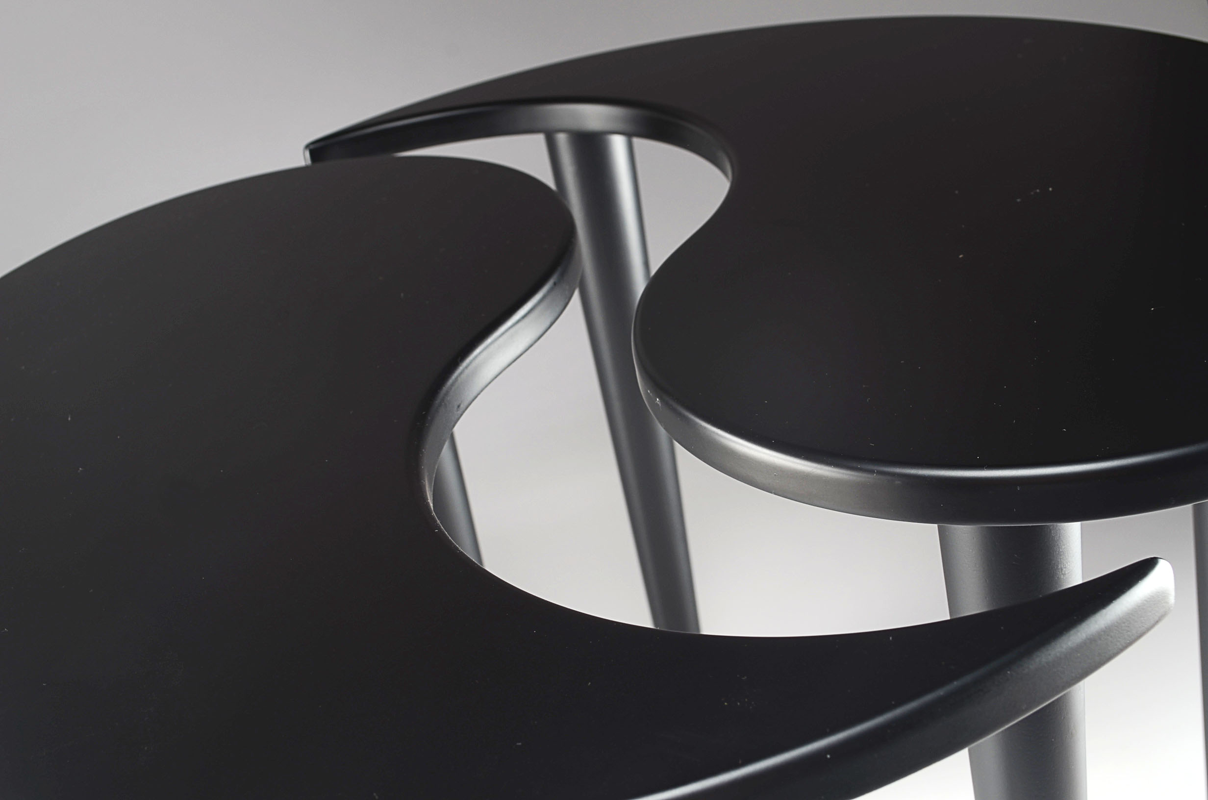 Modern Black Yin Yang Tables