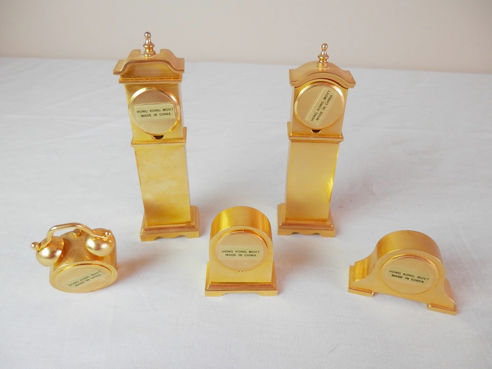 Miniature Brass Clocks