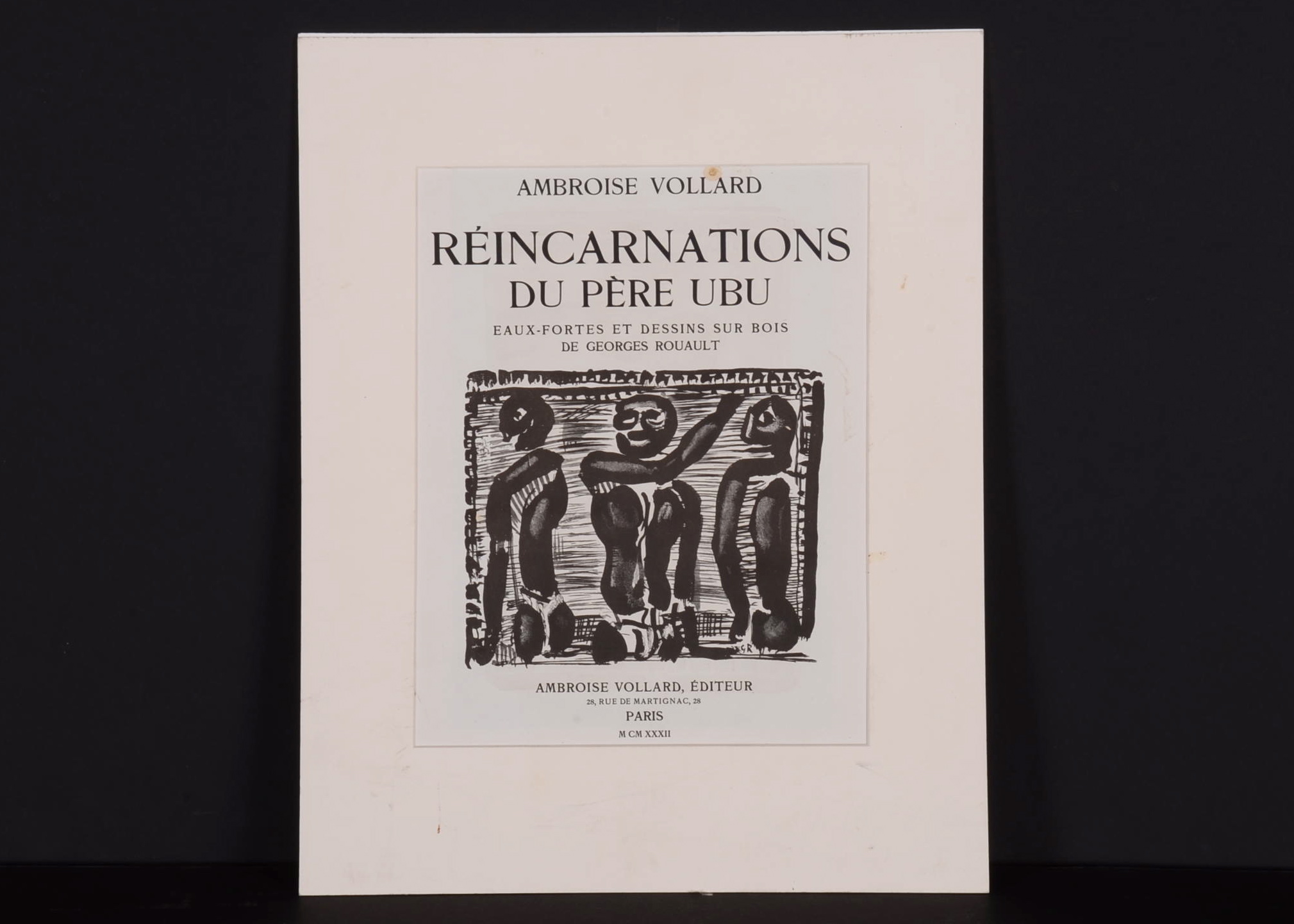 Original Georges Rouault Exhibition Poster "Reincarnations Du Pere Ubu"