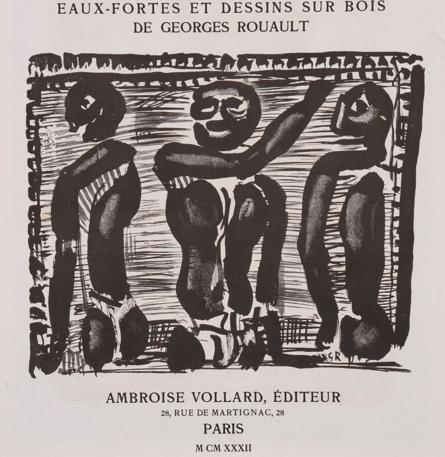 Original Georges Rouault Exhibition Poster "Reincarnations Du Pere Ubu"