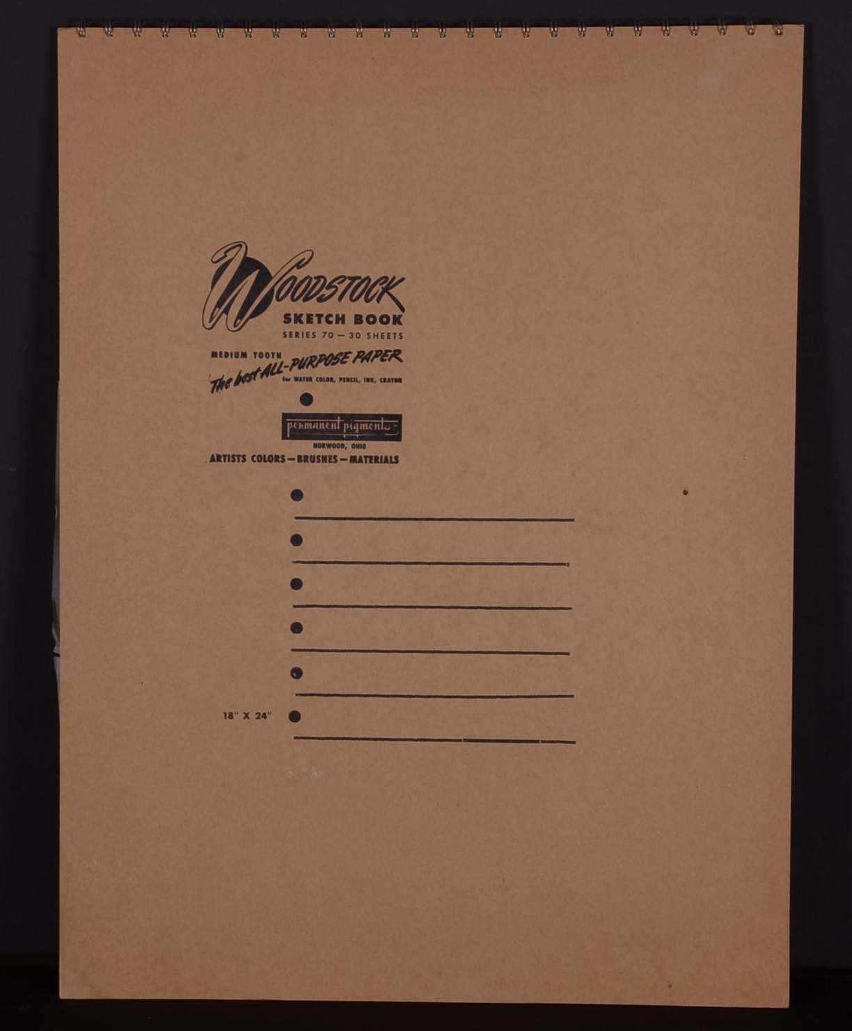 Vintage Marionette Sketch Book