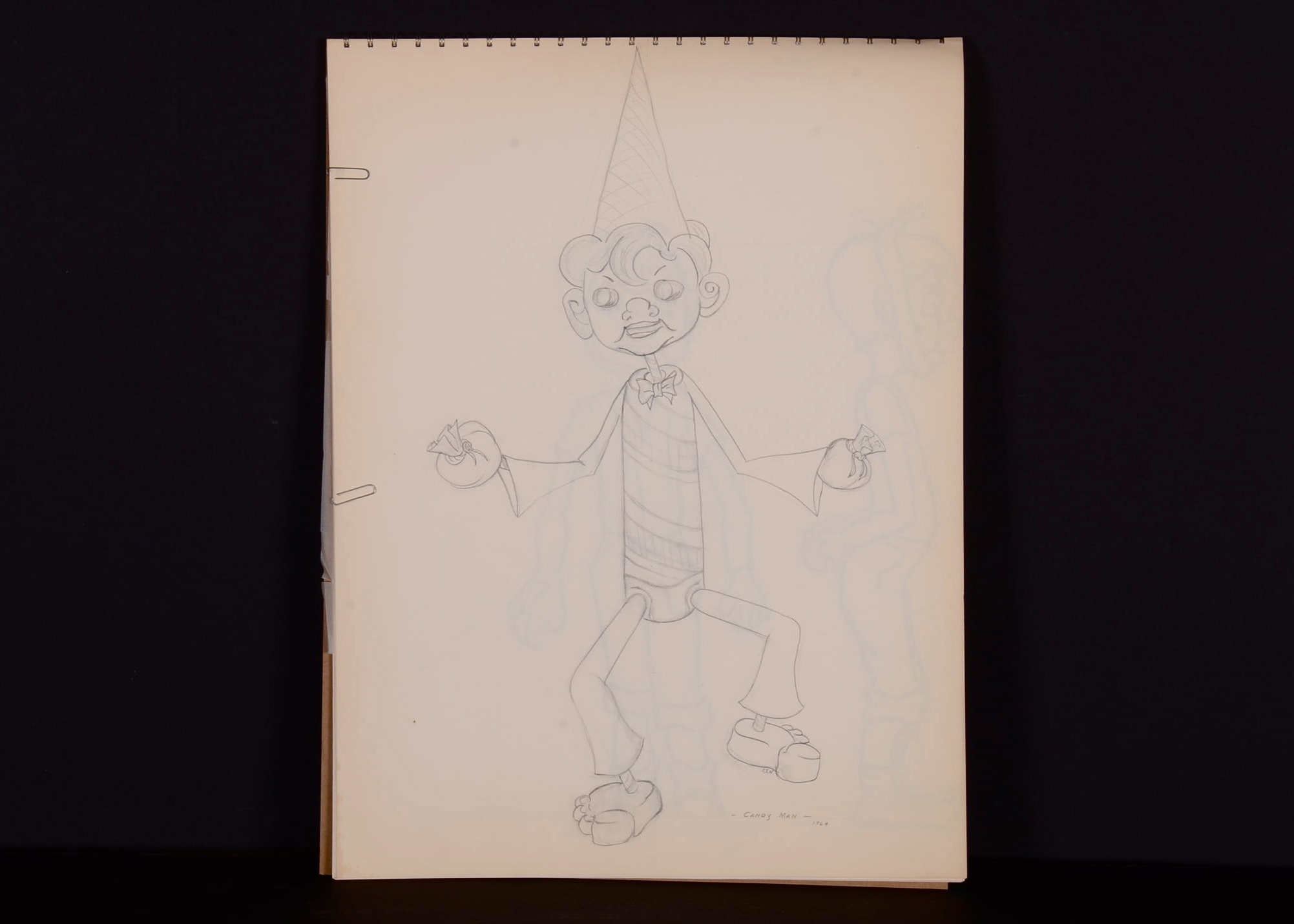 Vintage Marionette Sketch Book