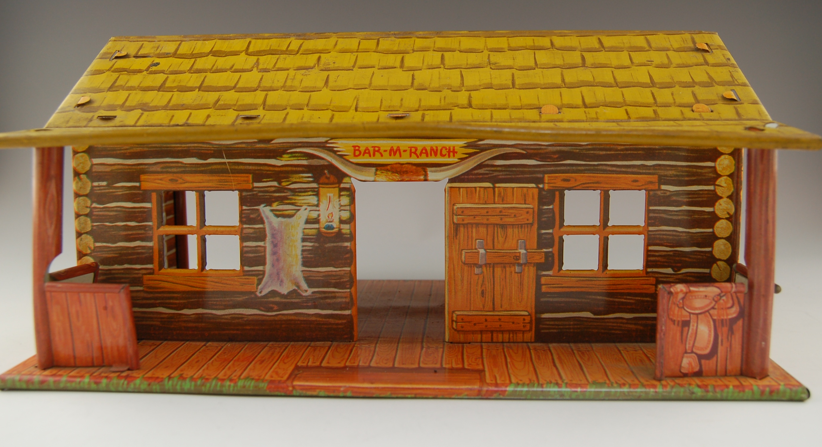 1950's Marx Toys "Bar-M-Ranch" Cabin