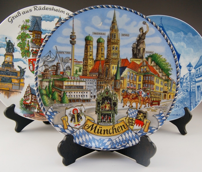 German Souvenir Plates 