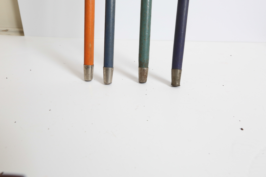 Group of 9 Vintage Wood Canes Carnival