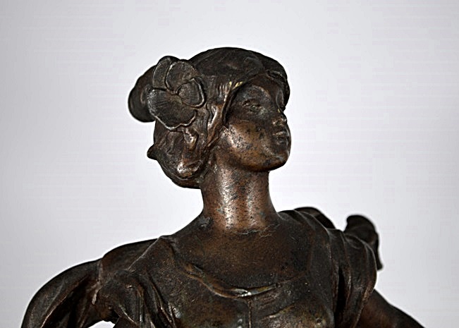 French Mantle Clock, circa 1890, after Rousseau