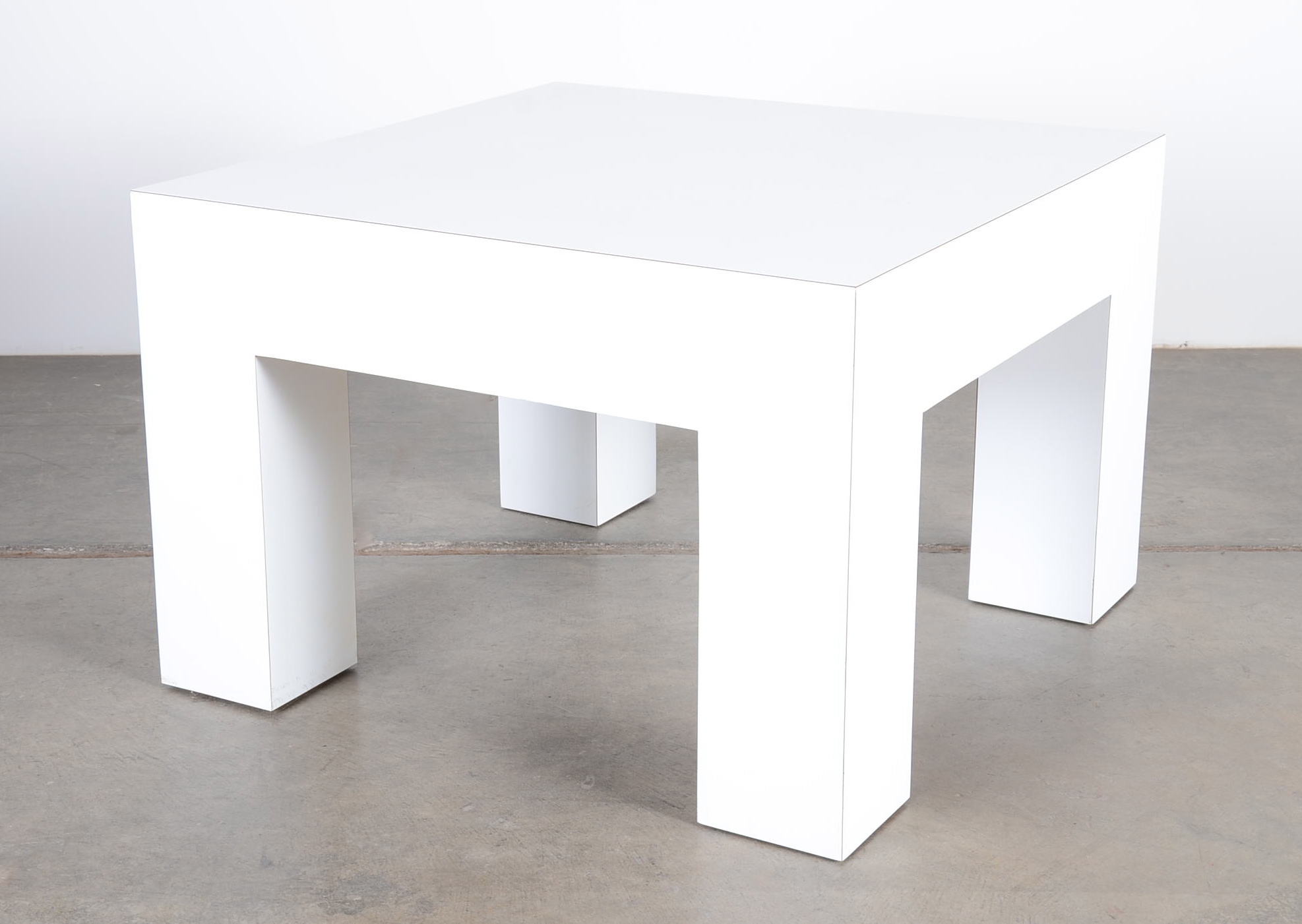 Modern White Laminate Coffee Table