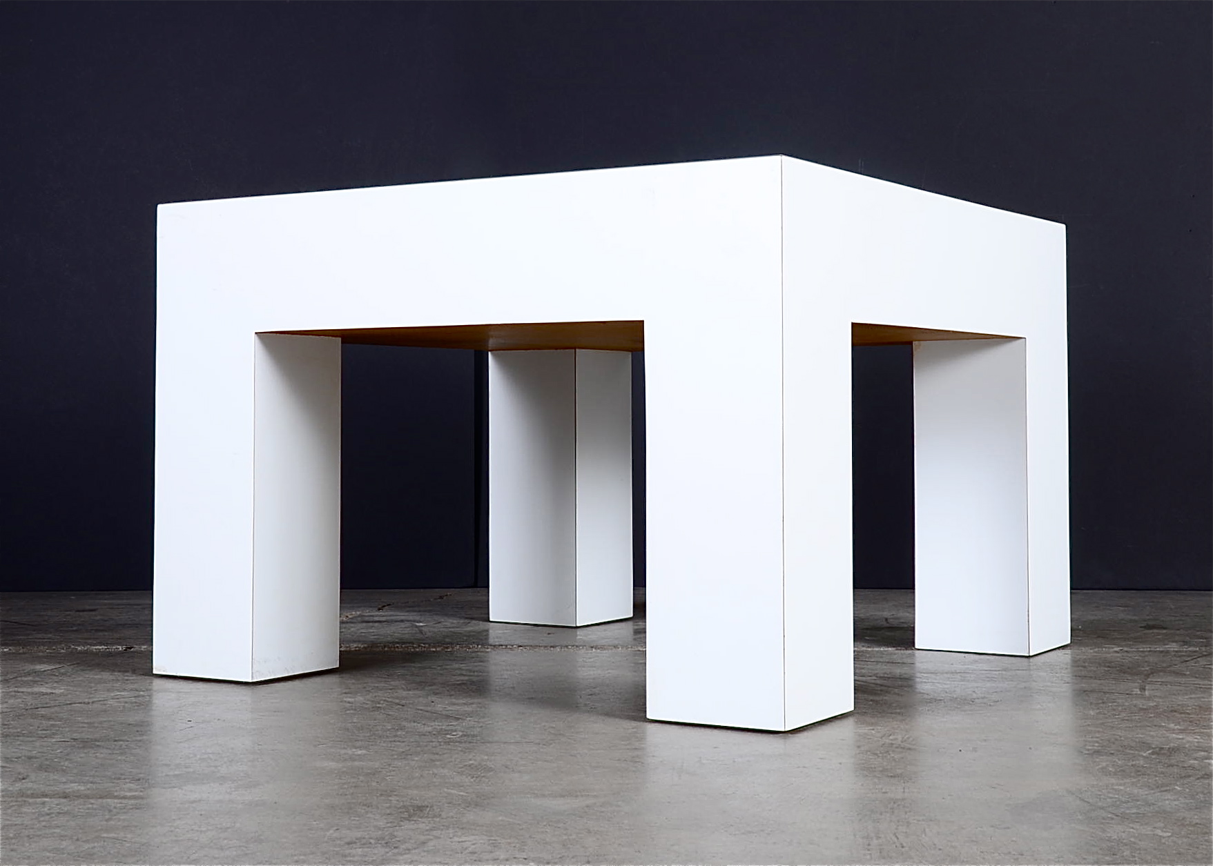 Modern White Laminate Coffee Table