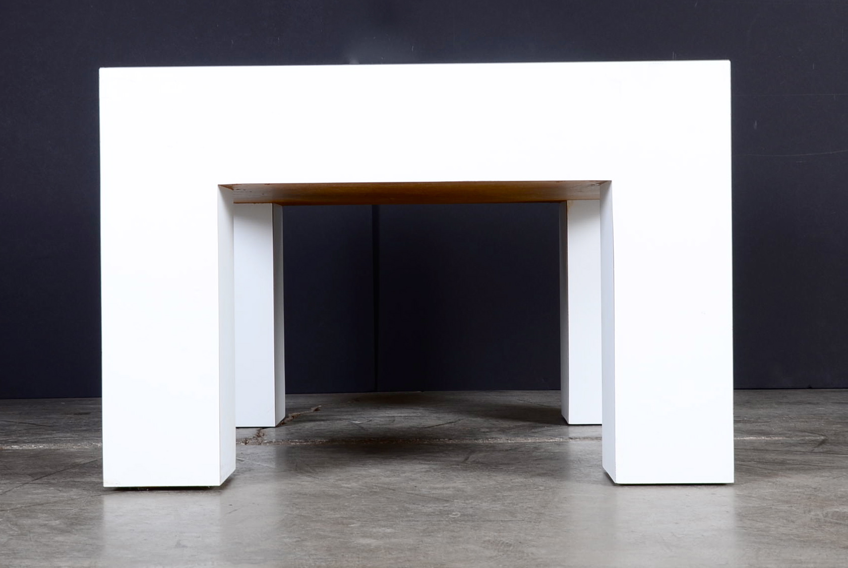 Modern White Laminate Coffee Table