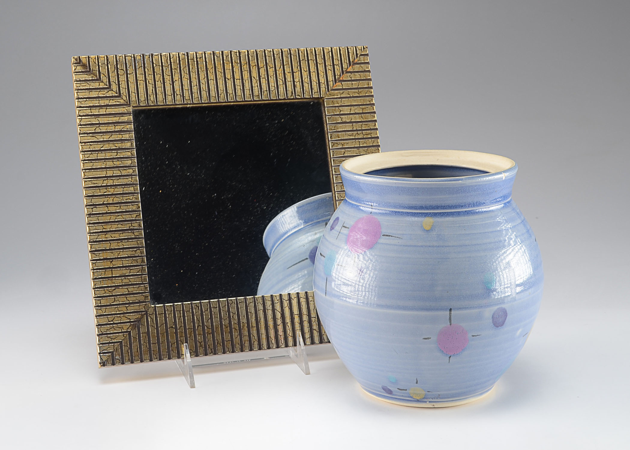 Modern Pottery Vase in Blue, Parsley Pottery