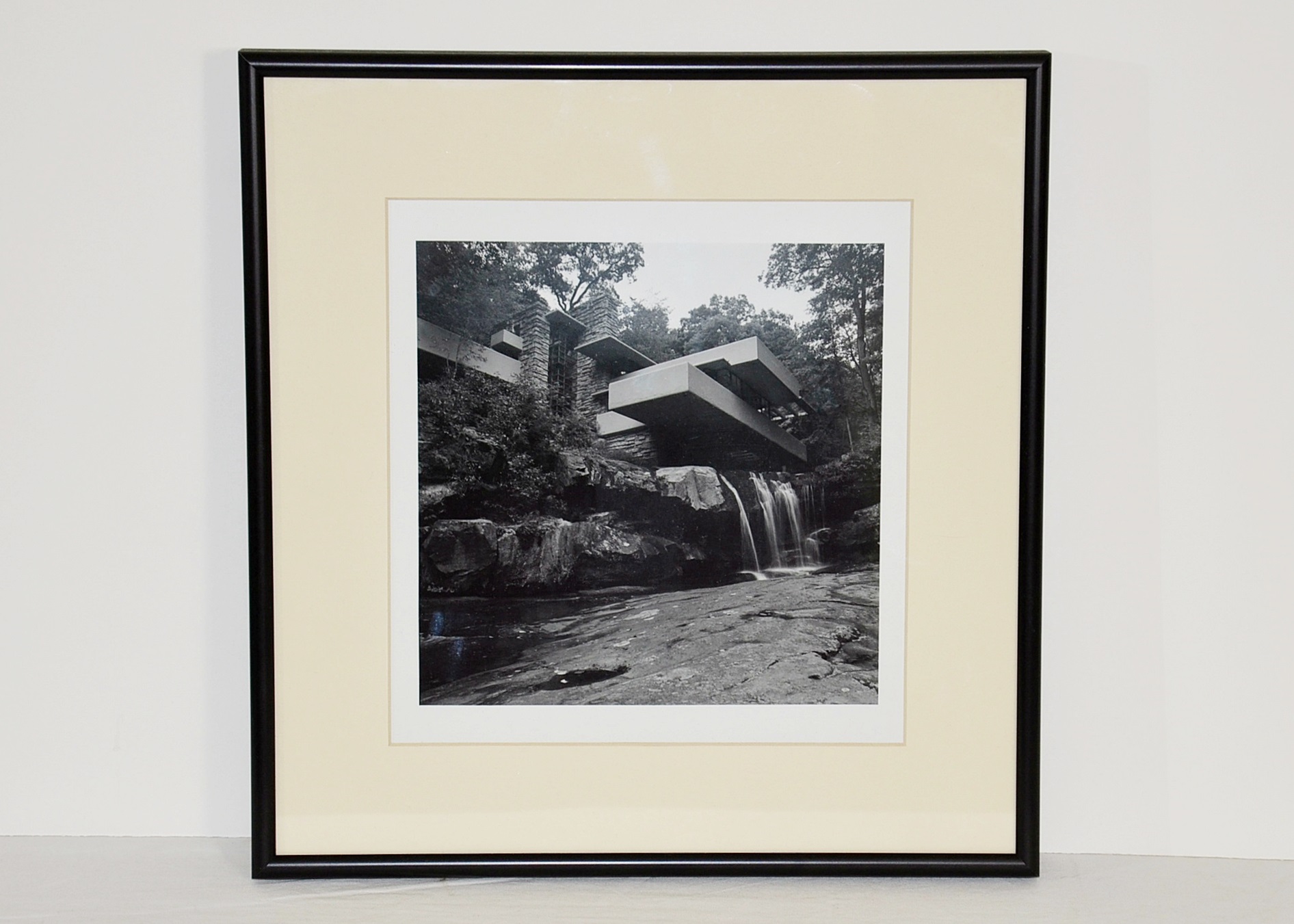 Framed Black and White Architectural Photograph