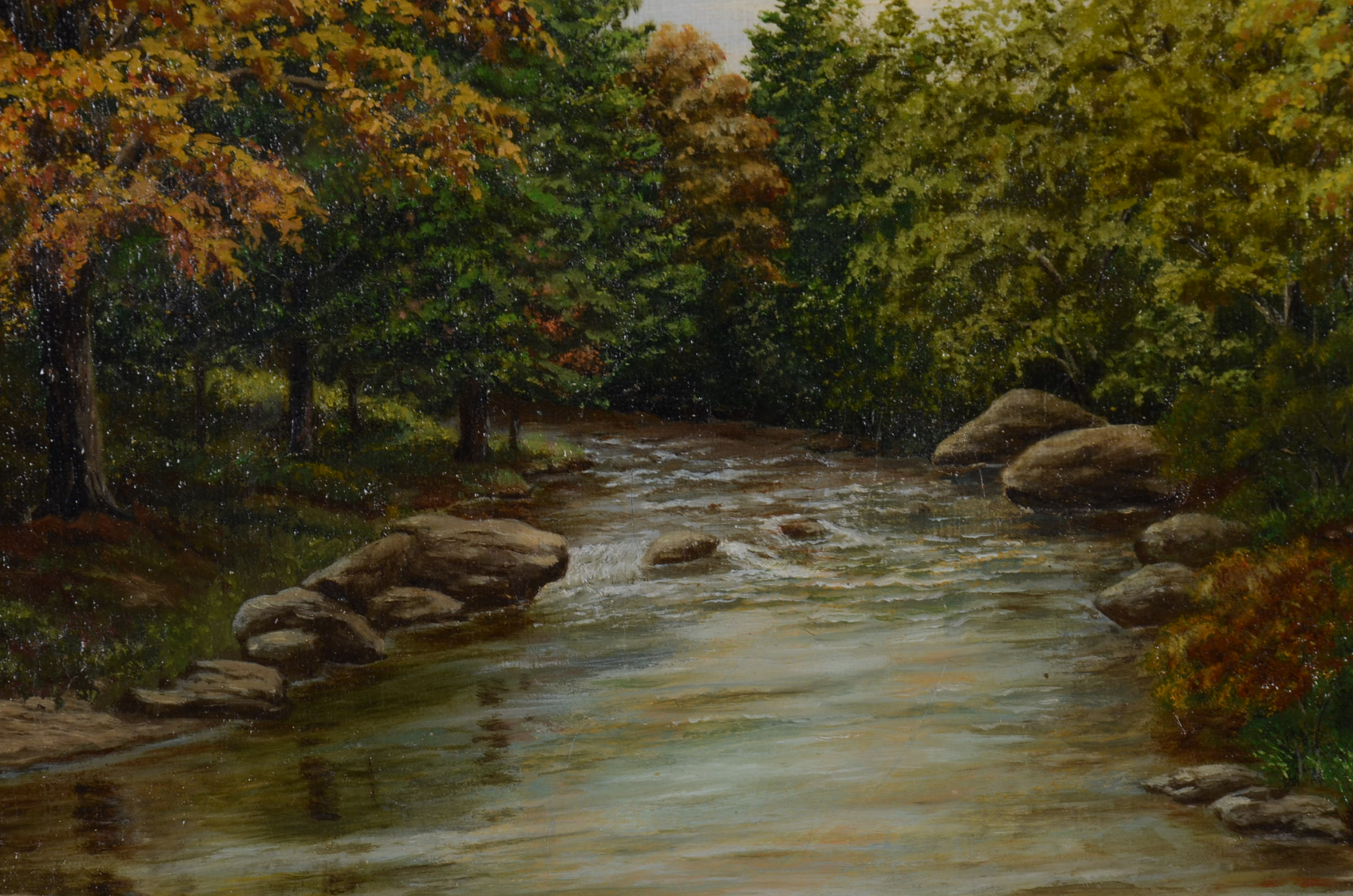 Framed Oil Painting on Linen Canvas by Patsy Santo