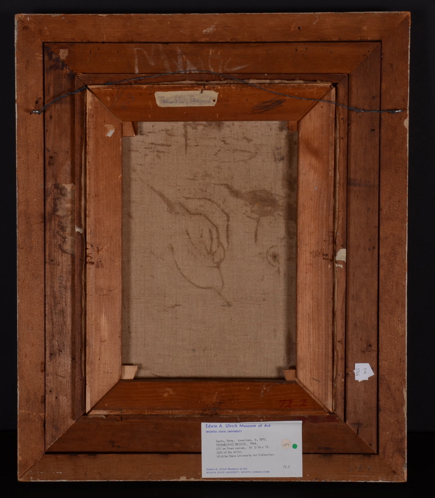 Framed Oil Painting on Linen Canvas by Patsy Santo