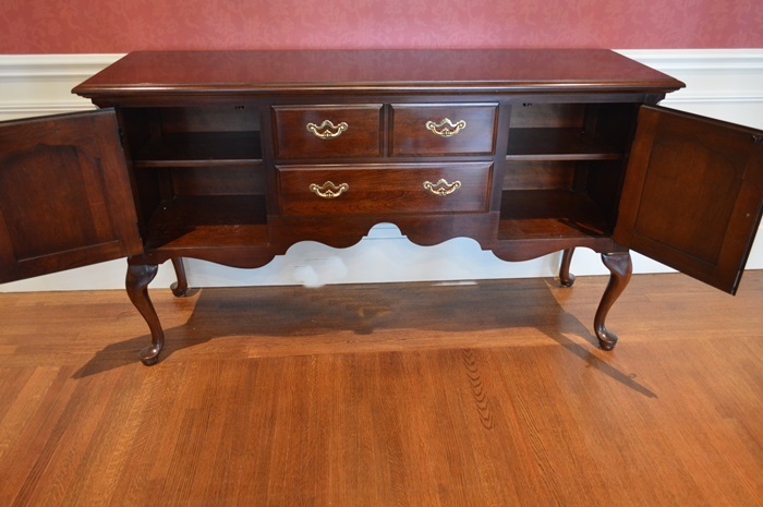 Queen Anne Style Cherry Sideboard by Thomasville 