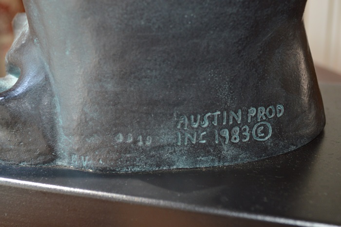 George Coudray Bust Austin Prod Inc. 1983