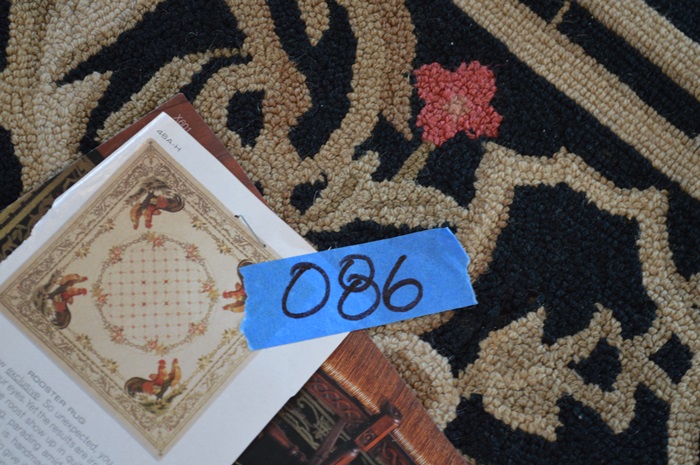 "Rooster Bijoux" Horchow Area Rug