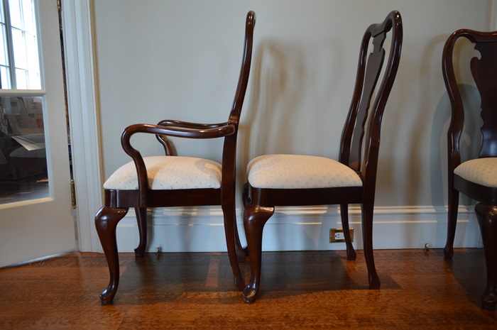 Set of Six Queen Anne Style Dining Room Chairs from Thomasville