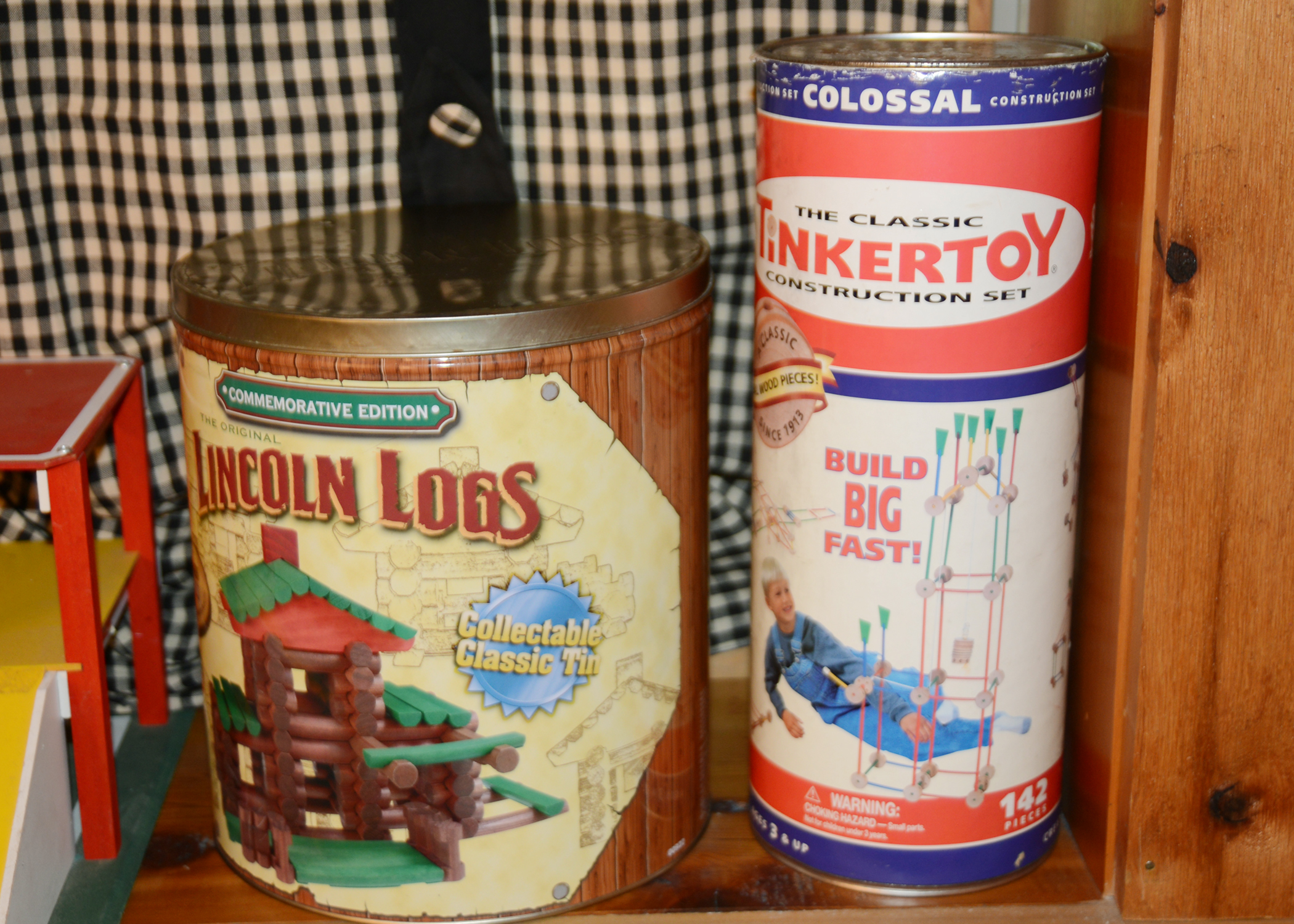 Lincoln Logs and Tinker Toys