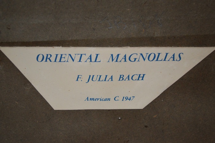"Oriental Magnolias" - F. Julia Bach (1887 - 1978)