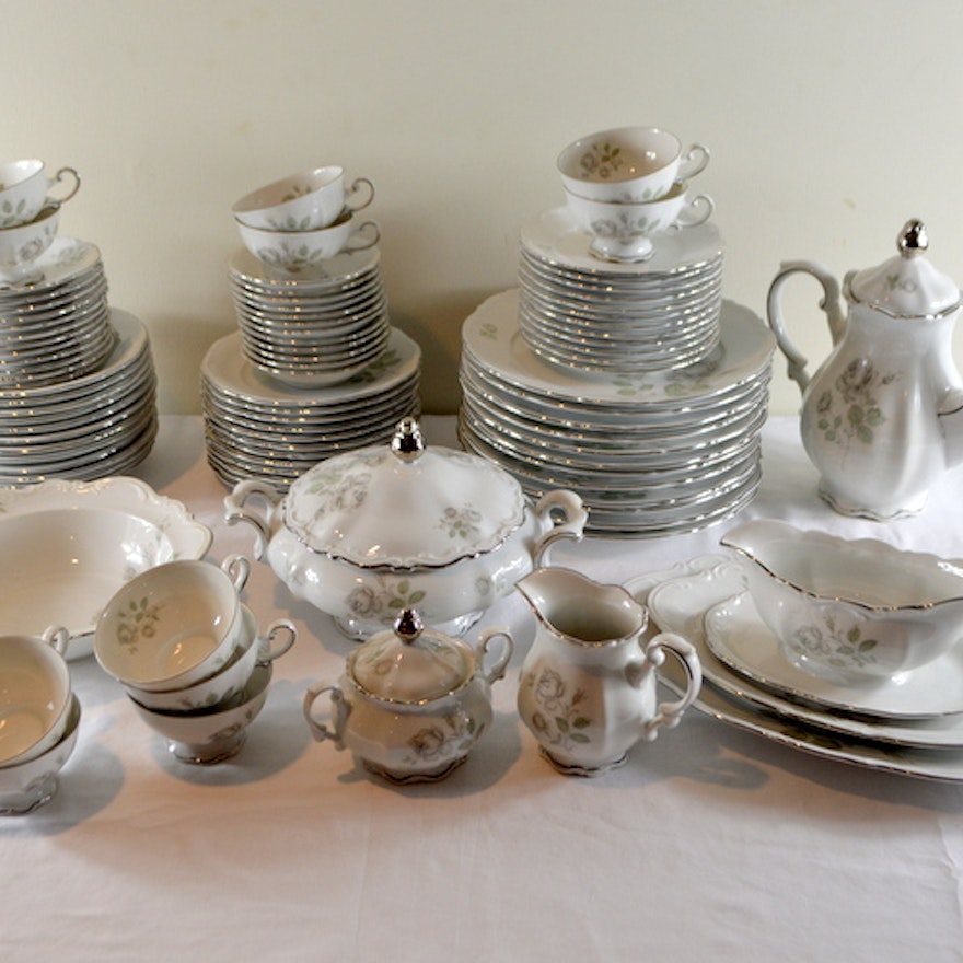 Mitterteich Bavaria Mystic Rose China Set | EBTH Mitterteich Bavaria Mystic Rose China Set | EBTH