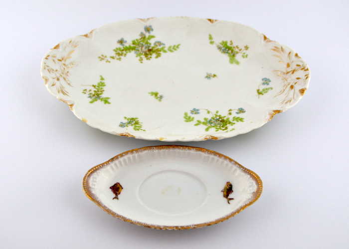 Antique Limoges Platter and Victoria Austria Dish