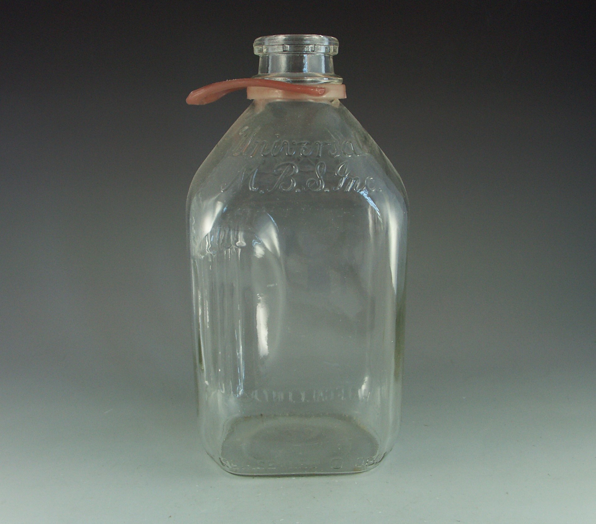 Vintage Universal Half Gallon Glass Milk Jug