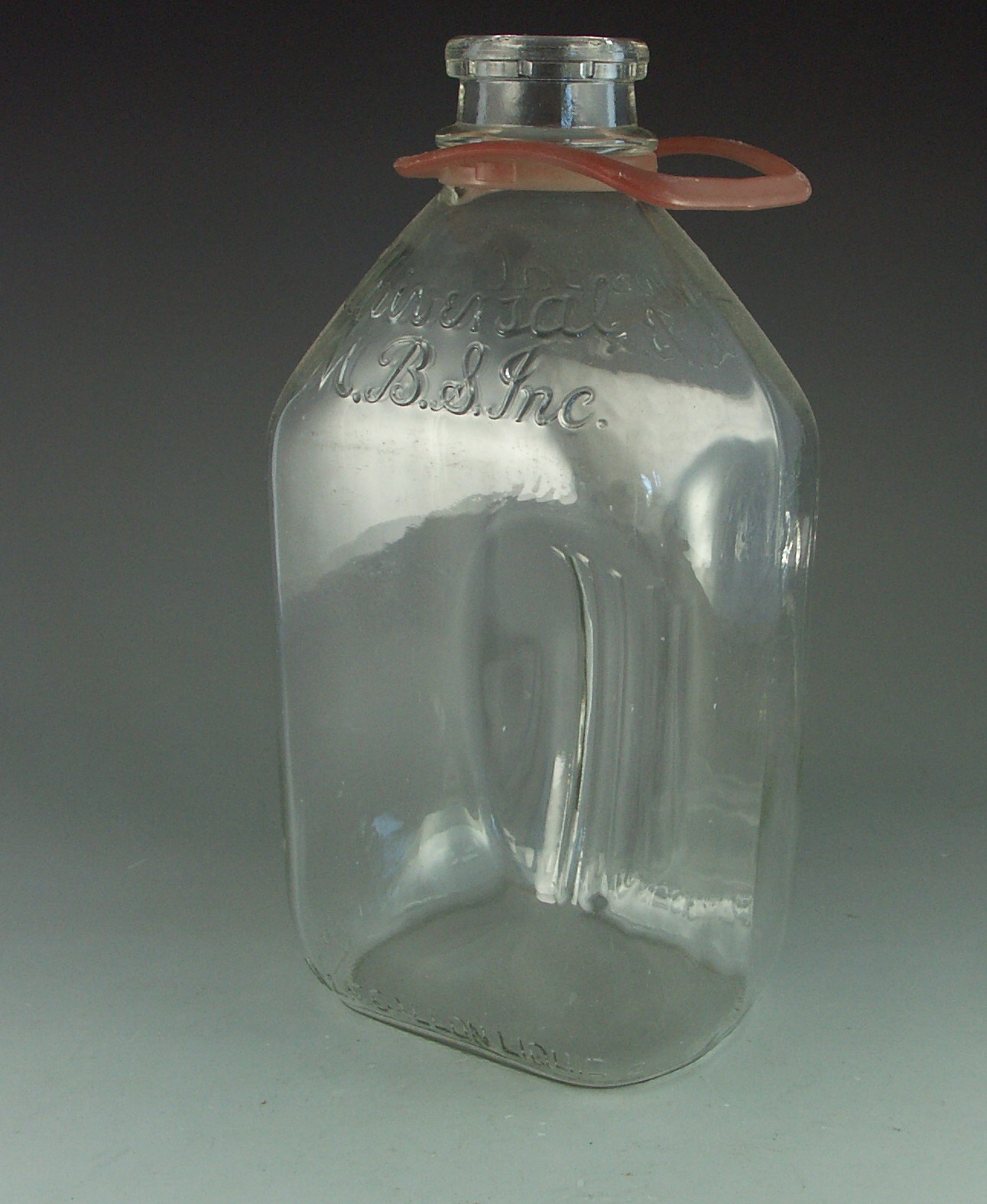 Vintage Universal Half Gallon Glass Milk Jug