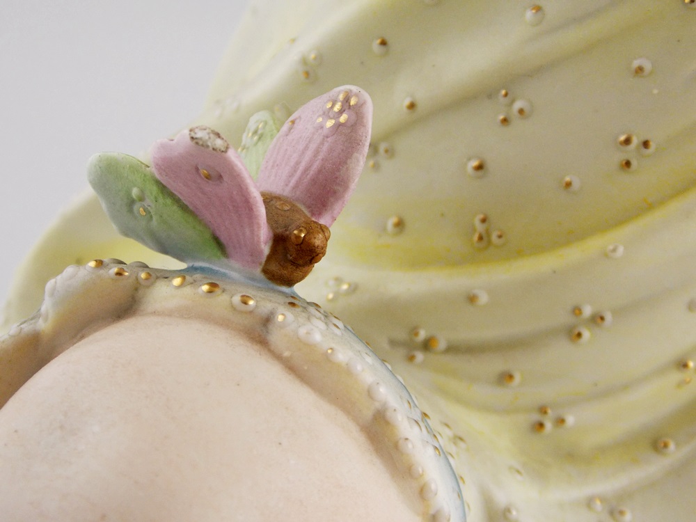 An Antique German Bisque Piano baby, Substantial in Size 