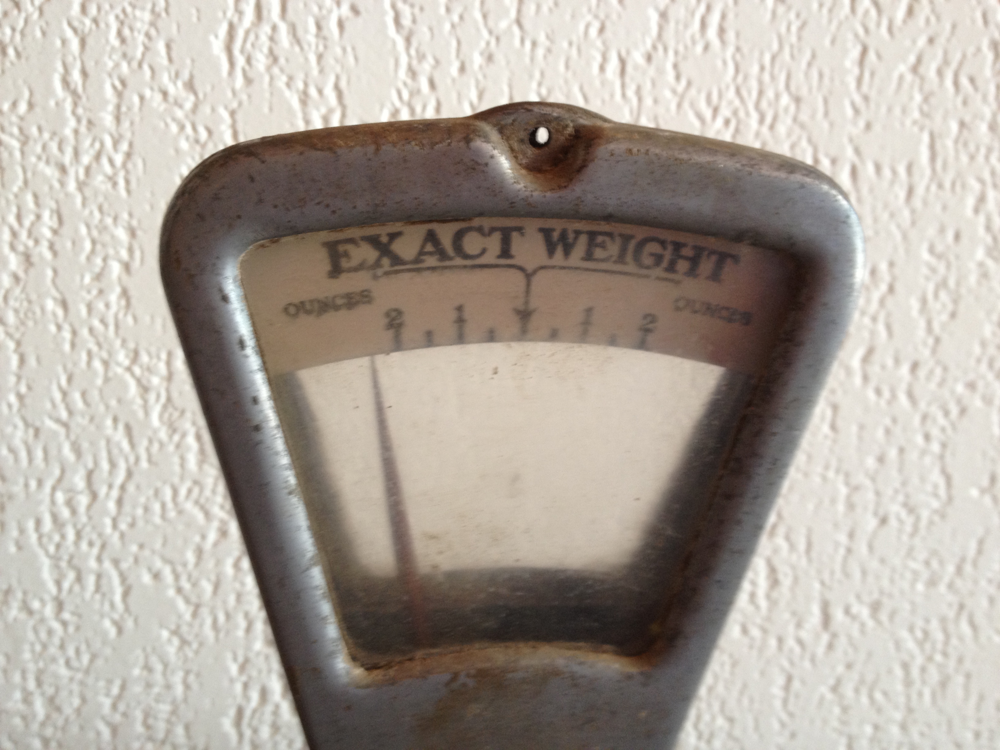 Large Vintage Exact Weight Scale