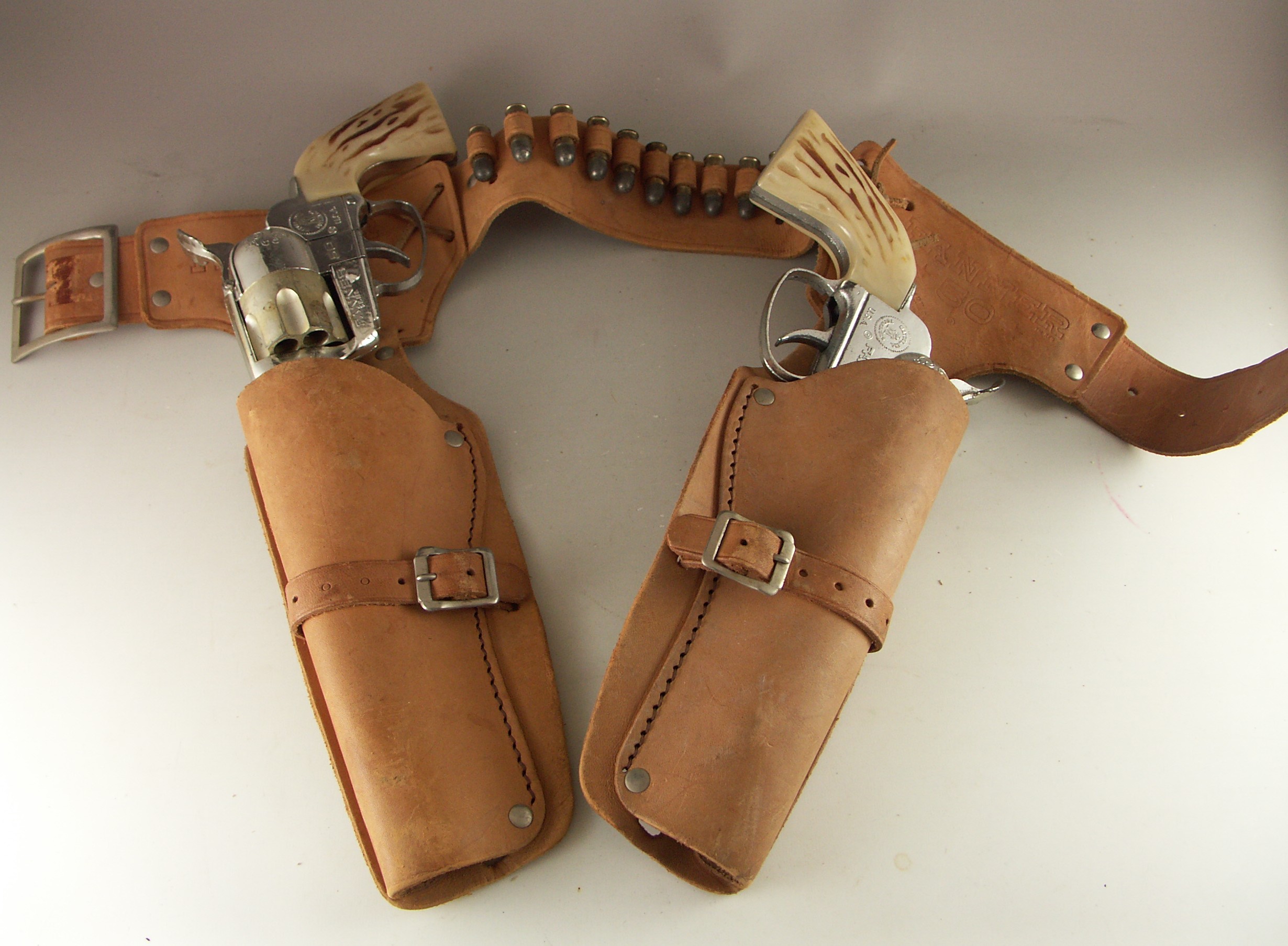 Mattel Fanner 50 Toy Guns and Belt