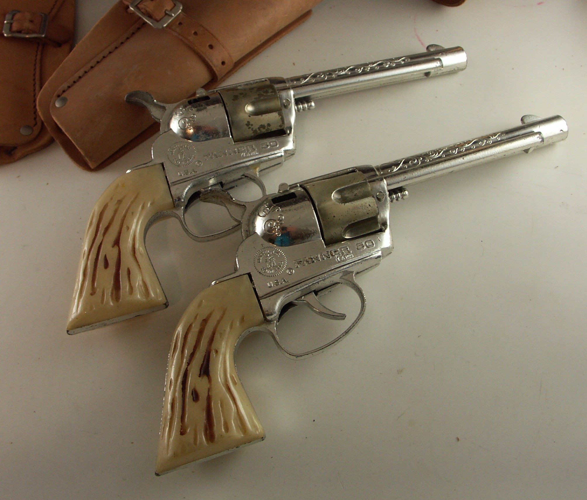 Mattel Fanner 50 Toy Guns and Belt