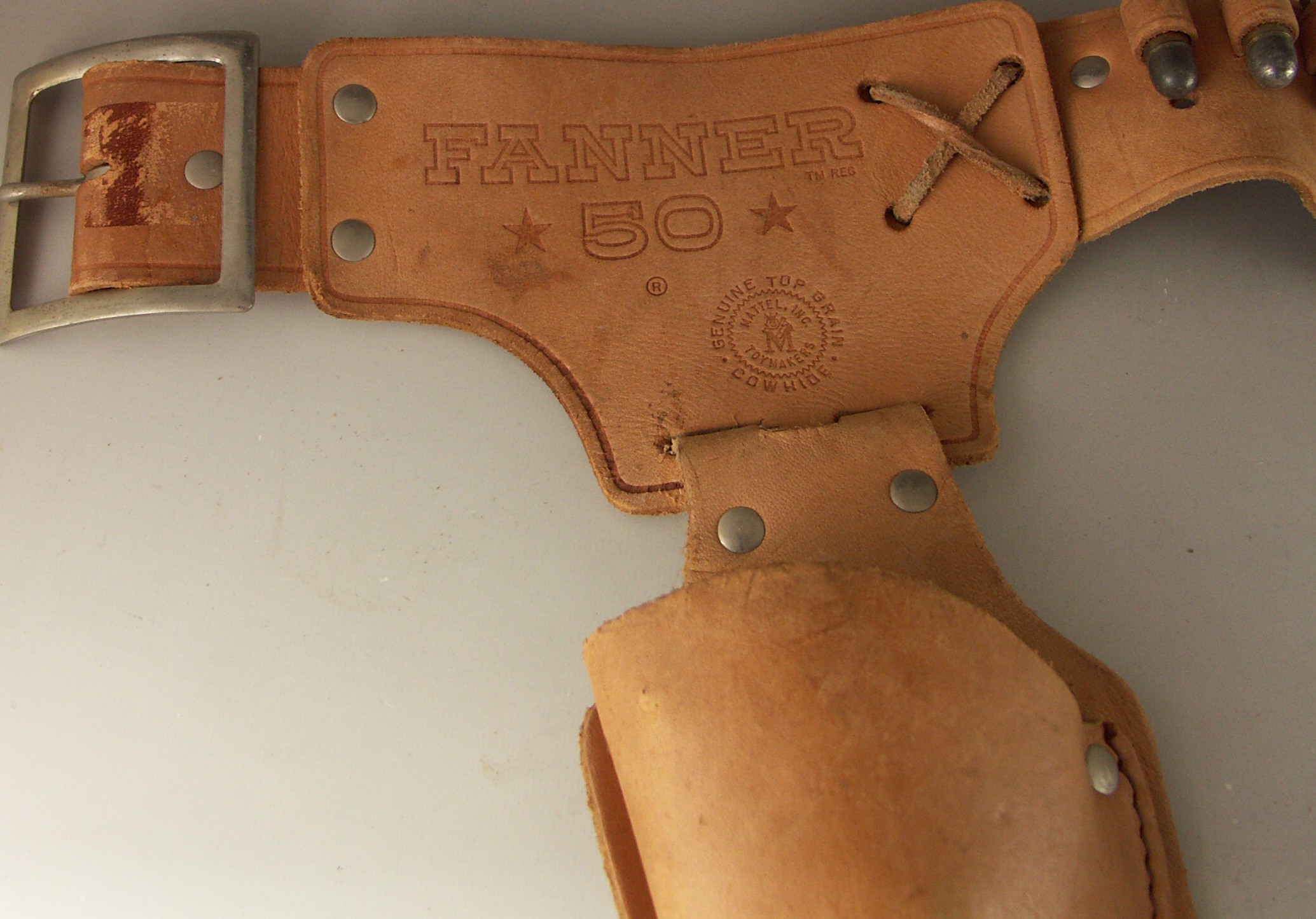 Mattel Fanner 50 Toy Guns and Belt