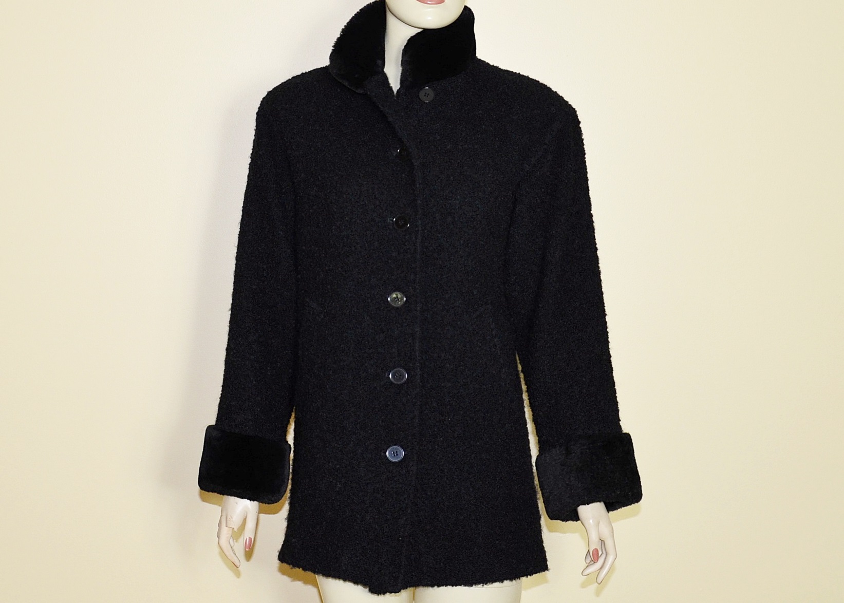 Steve by Searle Black Coat