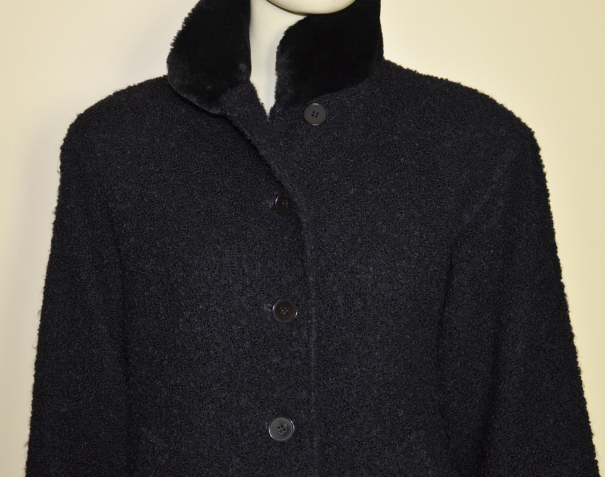 Steve by Searle Black Coat