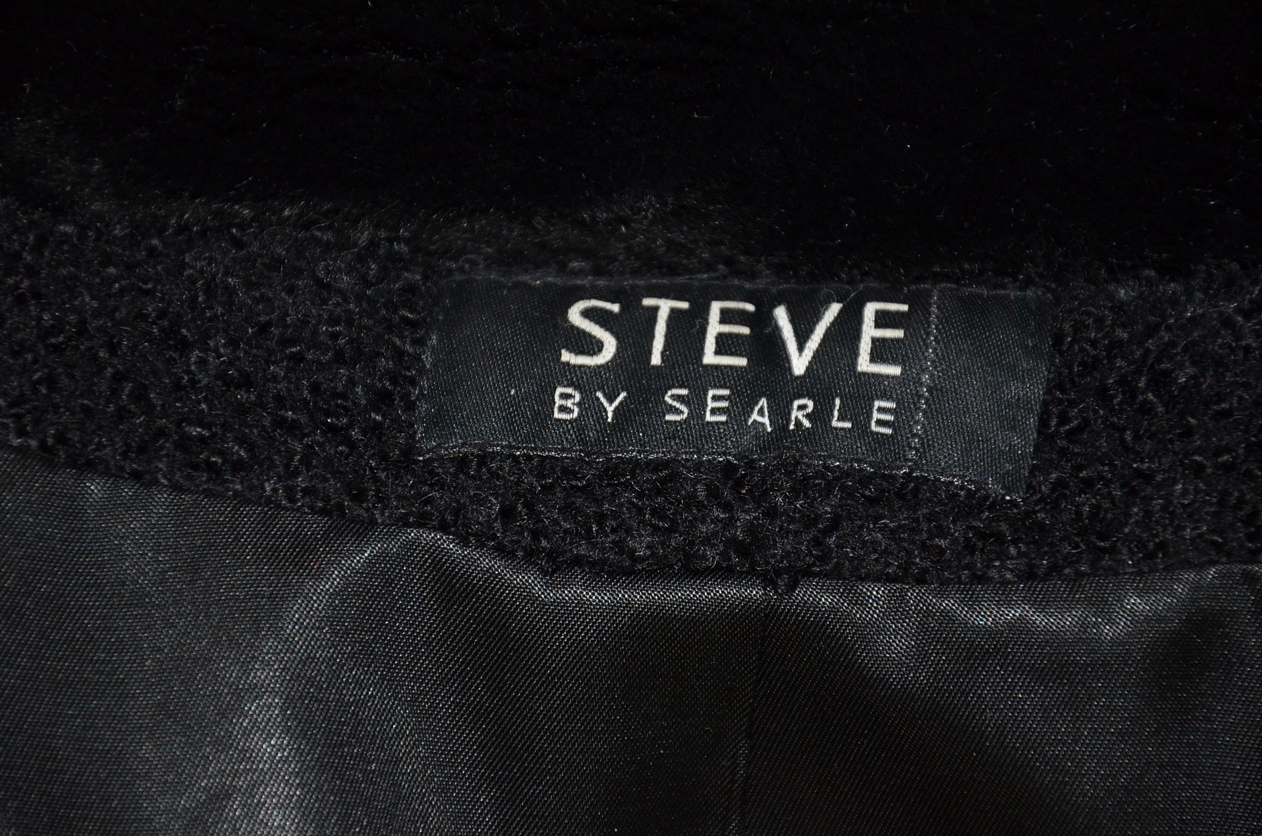 Steve by Searle Black Coat