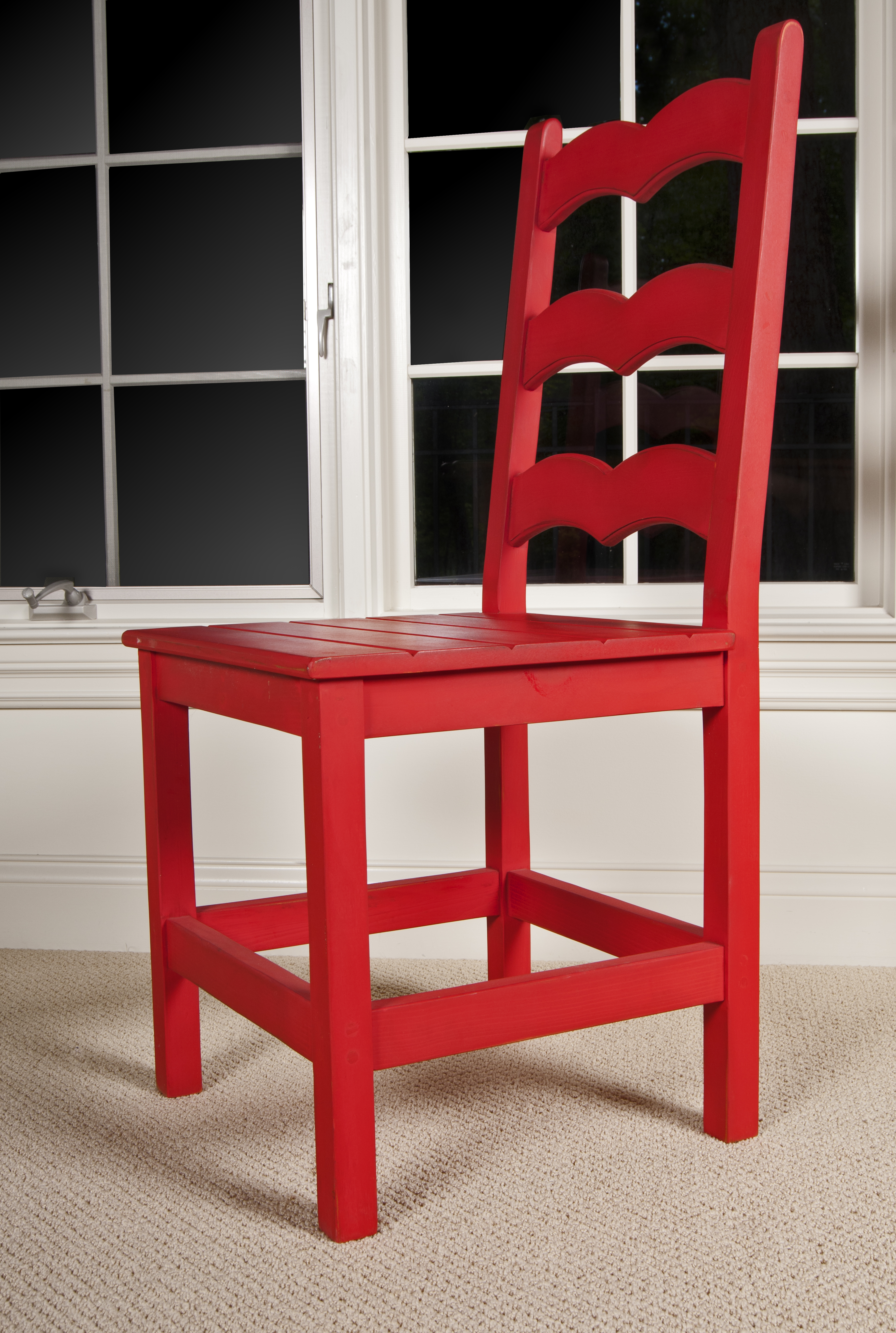 Colorful French Style Ladder Back Chairs