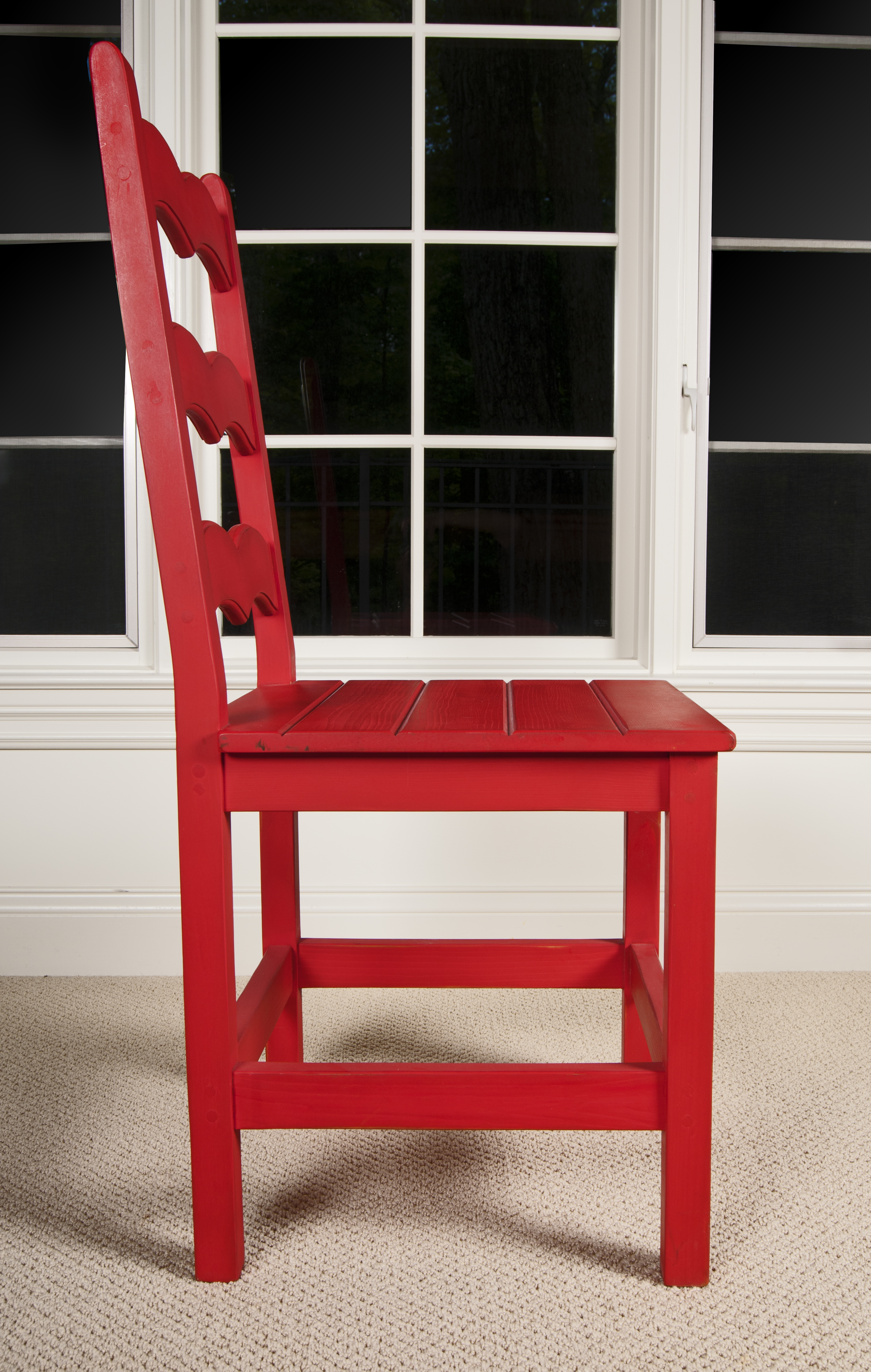 Colorful French Style Ladder Back Chairs