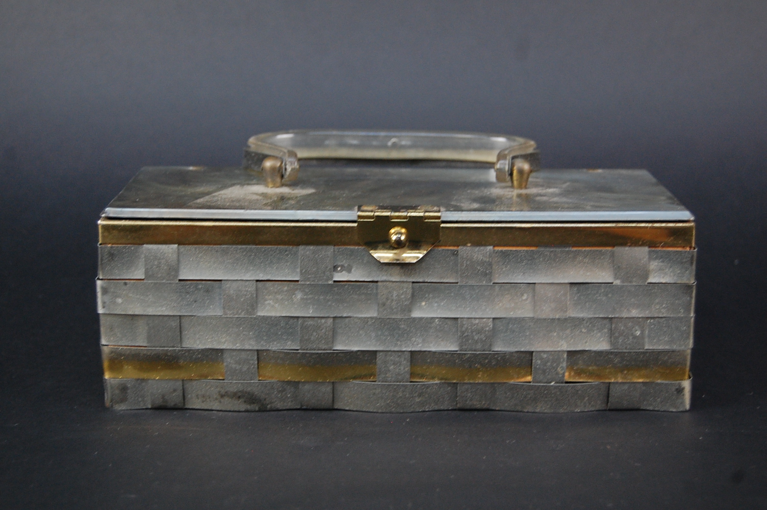 Woven Metal Evening Bag