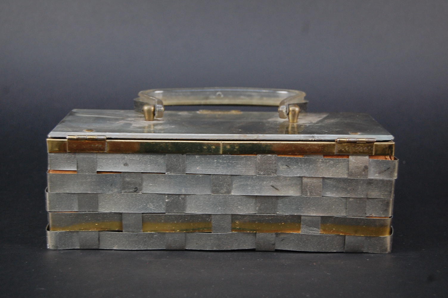 Woven Metal Evening Bag