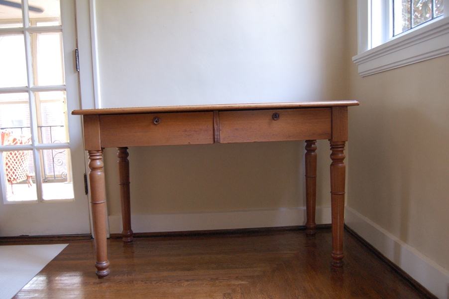 Walnut American Sheraton Writing Desk
