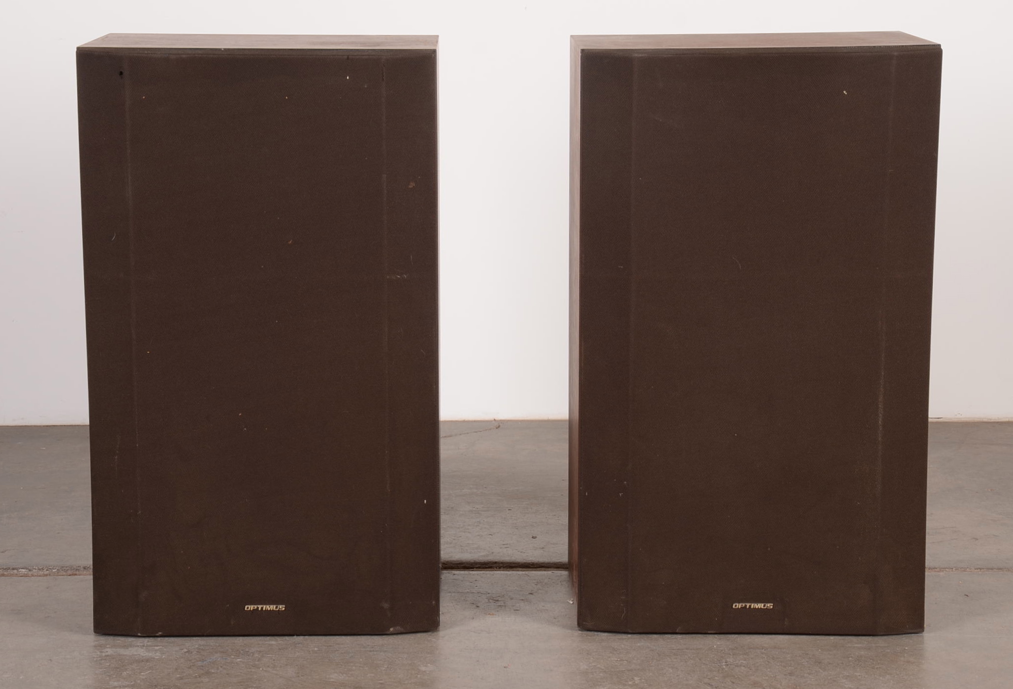 Two Optimus Mach Three Speakers 