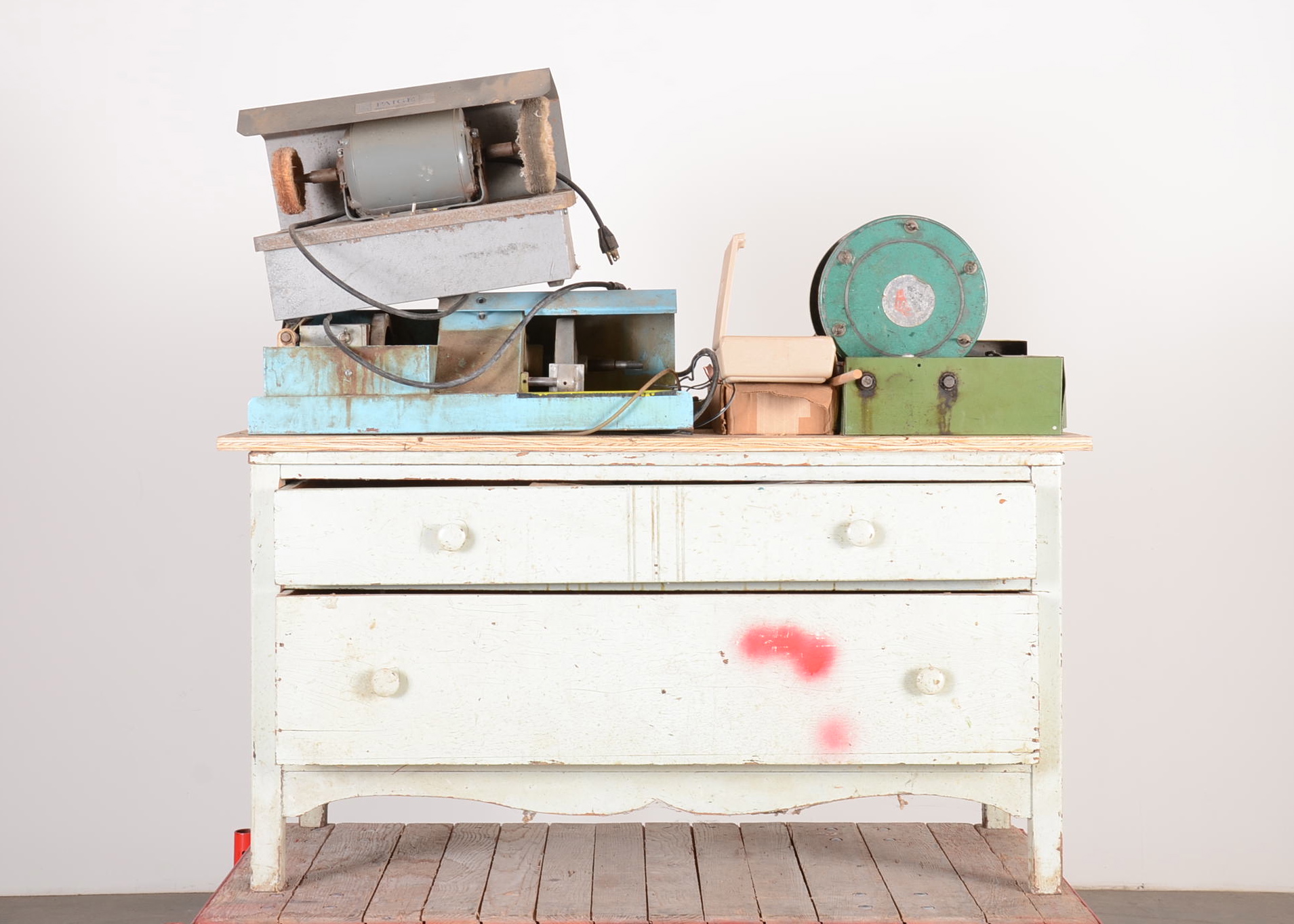 Rock Polisher's Tools and Chest