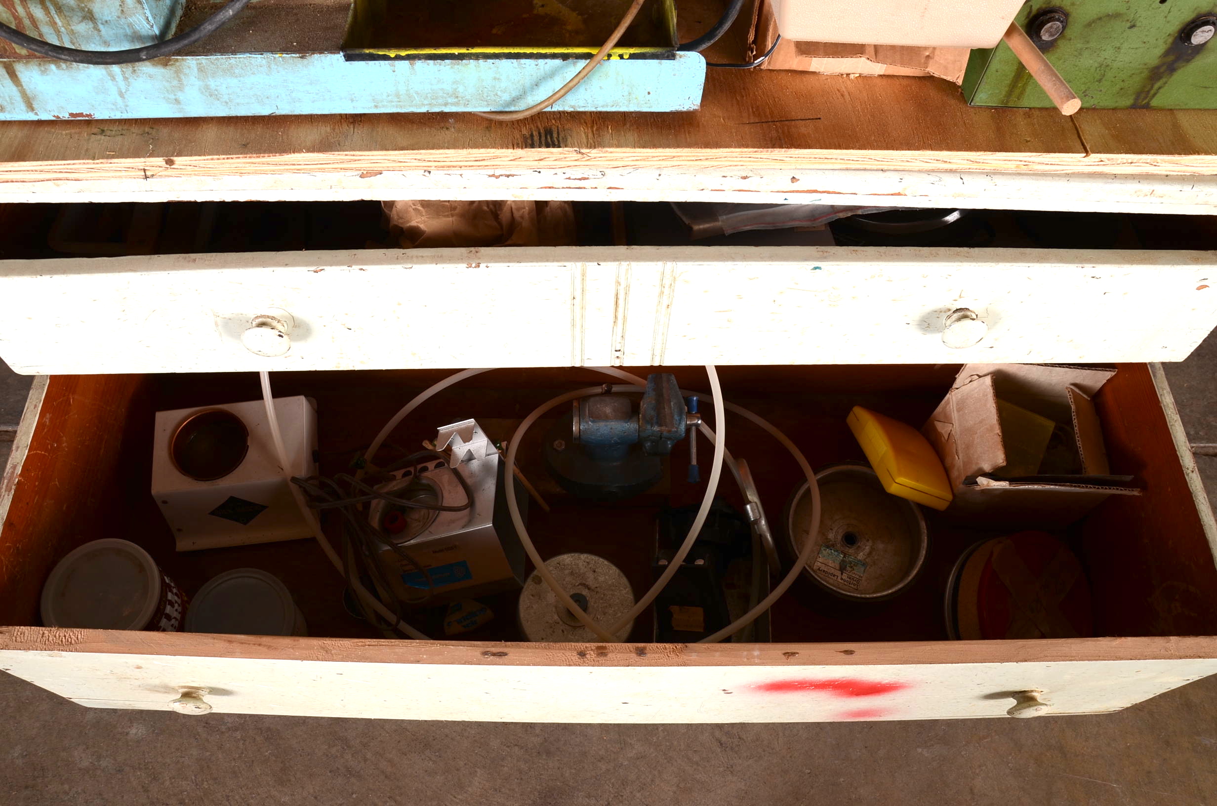 Rock Polisher's Tools and Chest