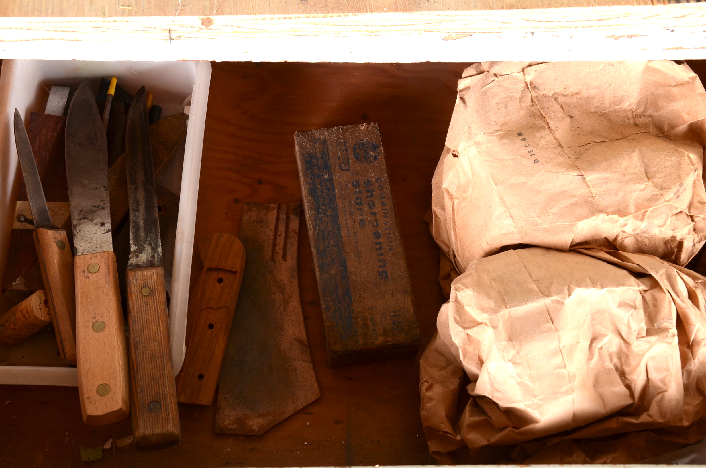 Rock Polisher's Tools and Chest