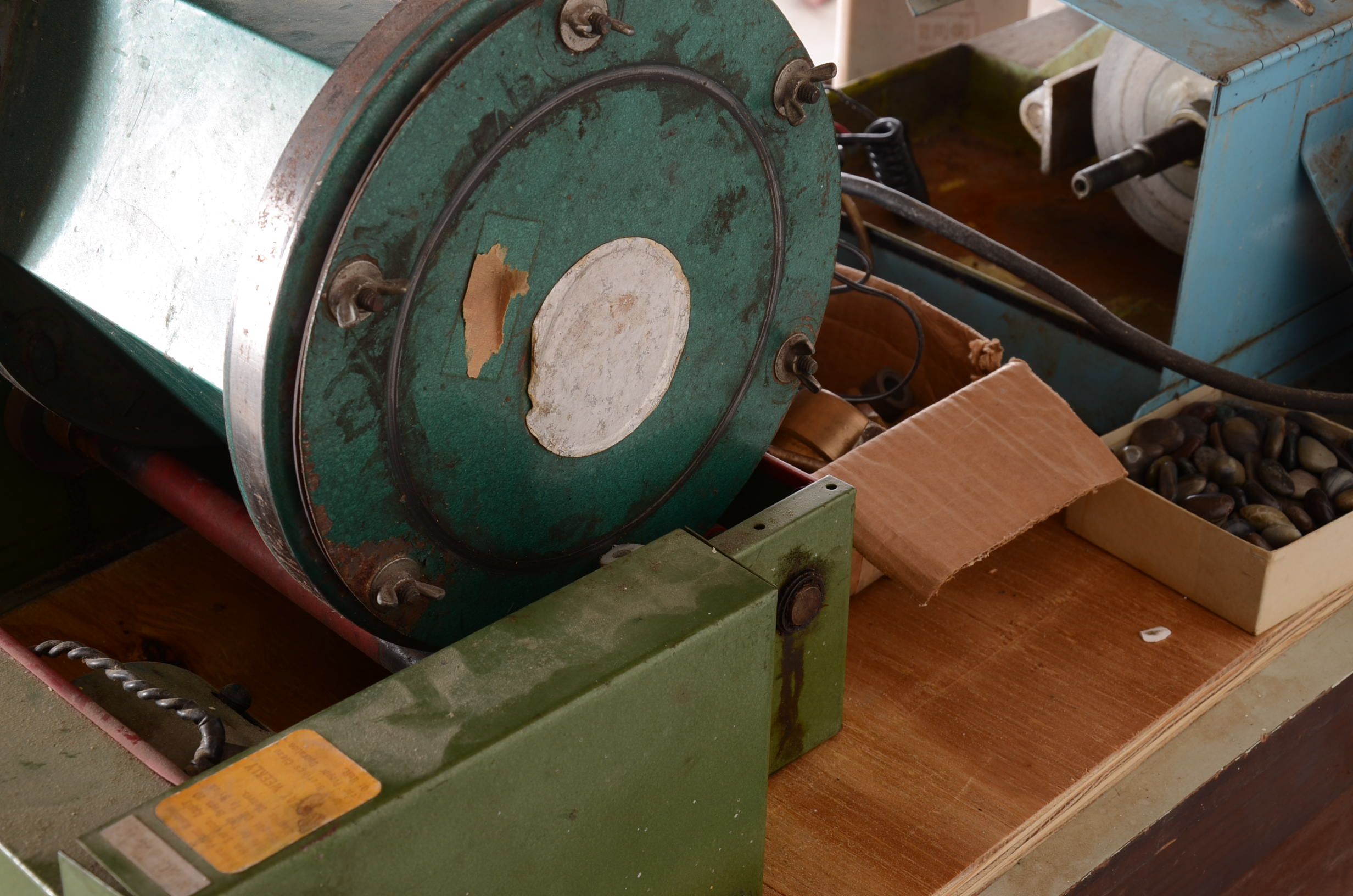 Rock Polisher's Tools and Chest